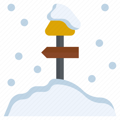 Sign, road, directional, snow, removal icon - Download on Iconfinder
