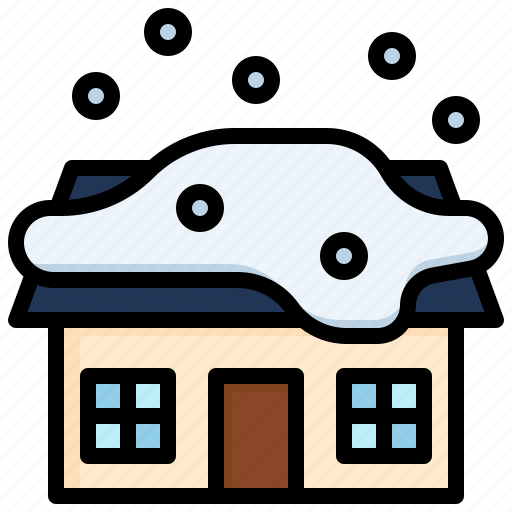 House, snow, winter, removal, weather icon - Download on Iconfinder
