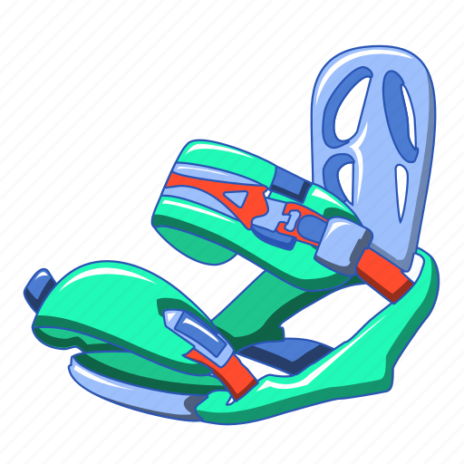 Cartoon, fixation, shoe, silhouette, ski, sport, tool icon - Download on Iconfinder