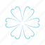 weather, flat, icon, flower, shaped, forecast, snow, snowflakes, winter 