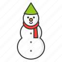 christmas, snow, snowman, winter