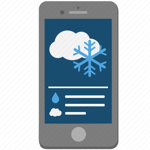 Iphone, phone, smartphone, snow, weather, winter, cold icon - Download on Iconfinder