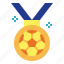 award, football, medal, winner 