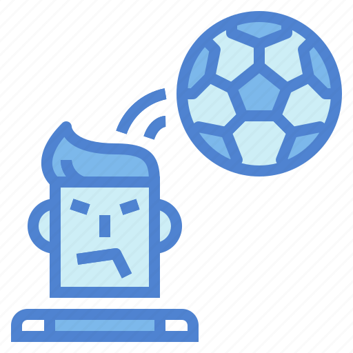 Football, head, hit, hitting, sports icon - Download on Iconfinder