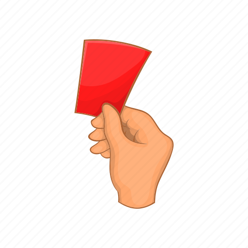 Card, cartoon, football, red, sign, specify, violation icon - Download on Iconfinder
