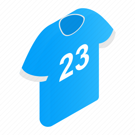 Cloth, football, isometric, number, player, soccer, sport icon - Download on Iconfinder