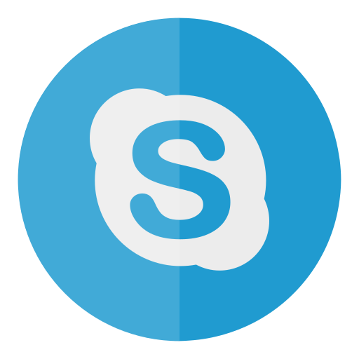 Circle, media, skype, social icon - Free download