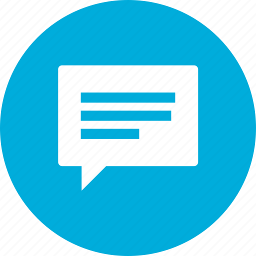 Bubble, comment, dialog, feedback, message, speech, talk icon - Download on Iconfinder