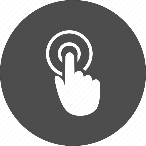 Click, finger, hand, tap, touch icon - Download on Iconfinder