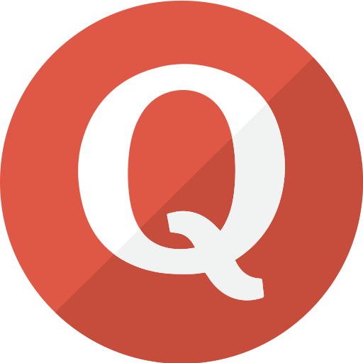 Modern, simple, quora, question, social, red icon - Free download