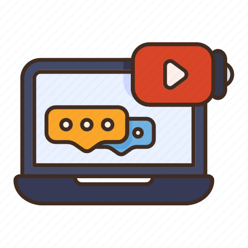Camera, laptop, webcam, communication, talk, conversation icon - Download on Iconfinder
