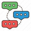 chat, group, mobile, connection, network, communication