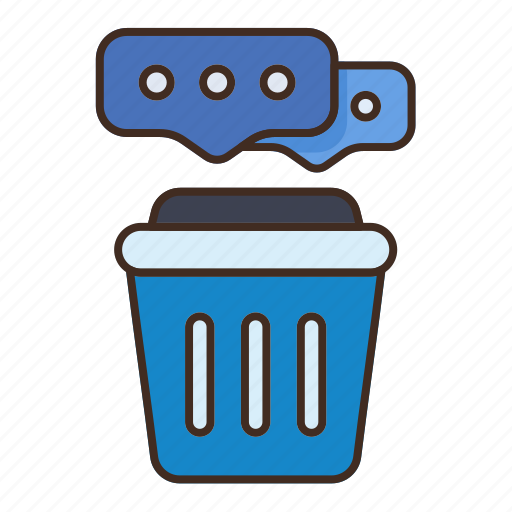 Delete, message, trash, communication, talk icon - Download on Iconfinder
