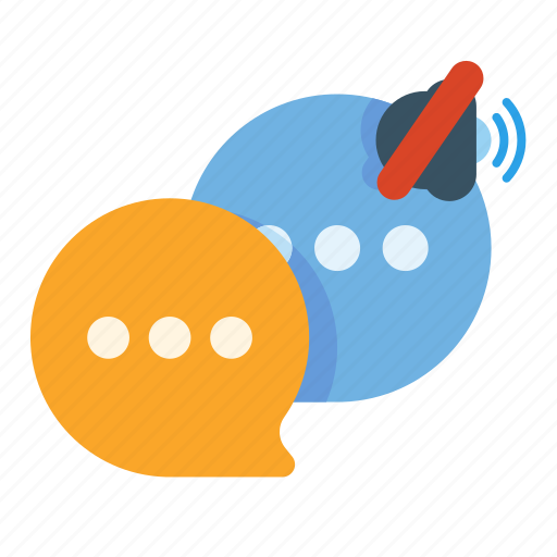 Communication, mute, sound, message, voice, talk icon - Download on Iconfinder