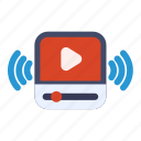 broadcast, live, play, video, social