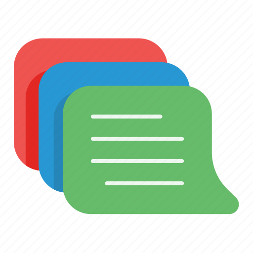 Communication, layered, talk, conversation, message, bubble, chat icon - Download on Iconfinder