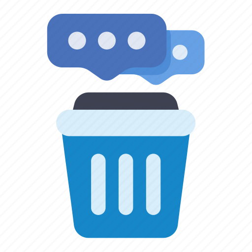 Delete, message, trash, communication, talk icon - Download on Iconfinder