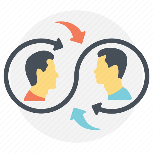 Collaborative lifestyle, human interaction, mutual brainstorming, social connection, teamwork icon - Download on Iconfinder