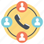 group calling, phone group, social connection, telecommunication, telephone chat 