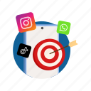 digital, marketing, target, social media, goals, business, focus, promotion