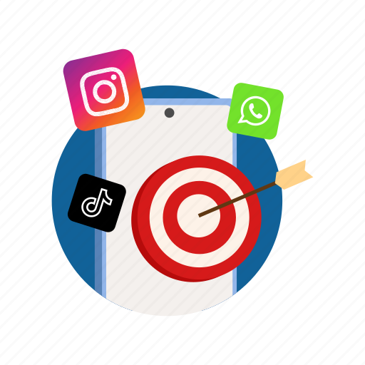 Digital, marketing, target, social media, goals, business, focus icon - Download on Iconfinder