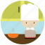 chef, class, cooking, hat, interactions, pot, social 