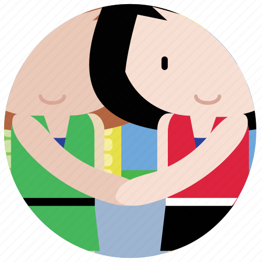Friends, hands, hold, interactions, smile, social icon - Download on Iconfinder