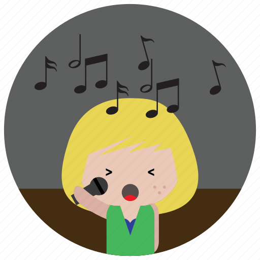 Interactions, karaoke, microphone, music, notes, sing, social icon - Download on Iconfinder