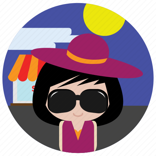 Glasses, hat, interactions, shopping, social, sun icon - Download on Iconfinder