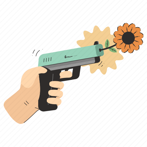 Hand, gestures, gun, violence, weapon, aggression, peace illustration - Download on Iconfinder