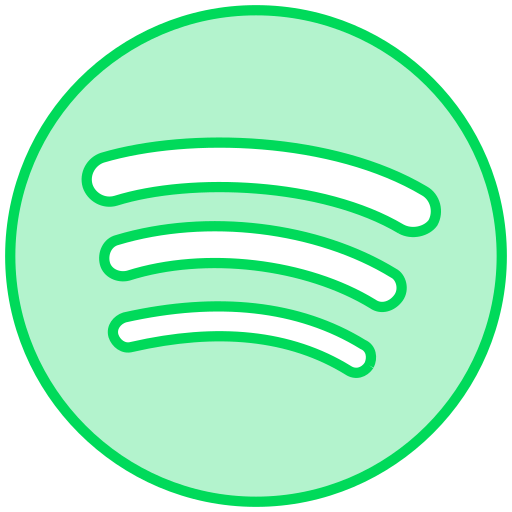 Audio, line, music, social, songs, spotify, transparent icon