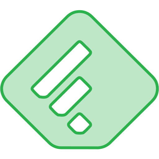 Feedly, line, social, transparent icon - Free download