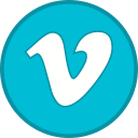 logo, socialmedia, vimeo icon