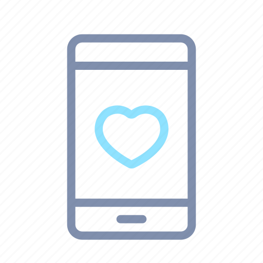 Heart, interaction, love, media, mobile, phone, social icon - Download on Iconfinder