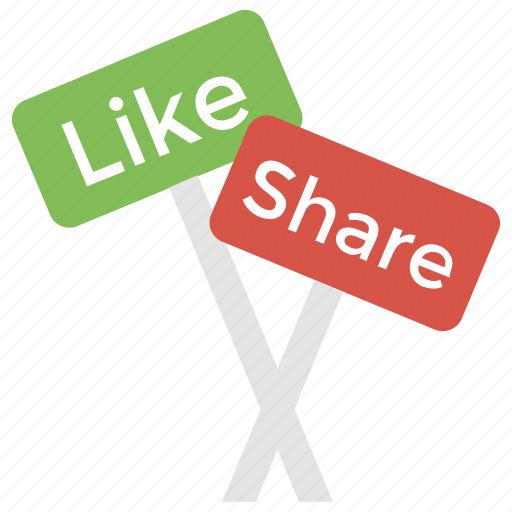 Connection, follow, like, share, social media icon