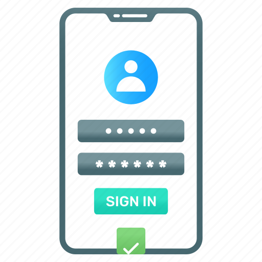 Mobile account, user account, mobile login, smartphone user, your account icon - Download on Iconfinder