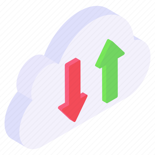 Cloud data, cloud uploading, cloud downloading, data transfer, cloud storage icon - Download on Iconfinder