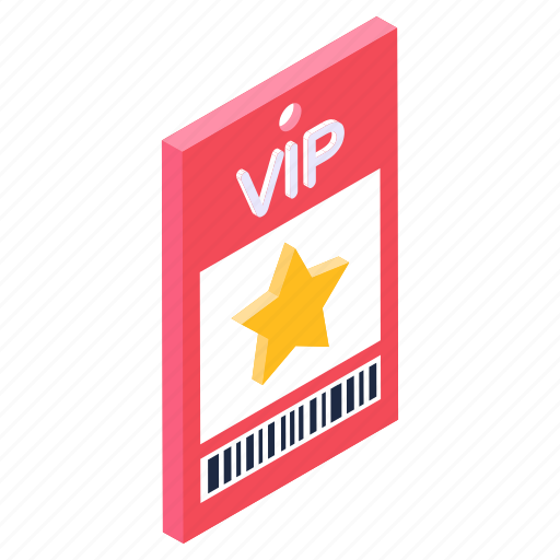 Vip card, vip voucher, vip pass, vip ticket, vip token icon - Download on Iconfinder