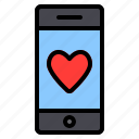 love, heart, romance, valentine, like, message, smartphone