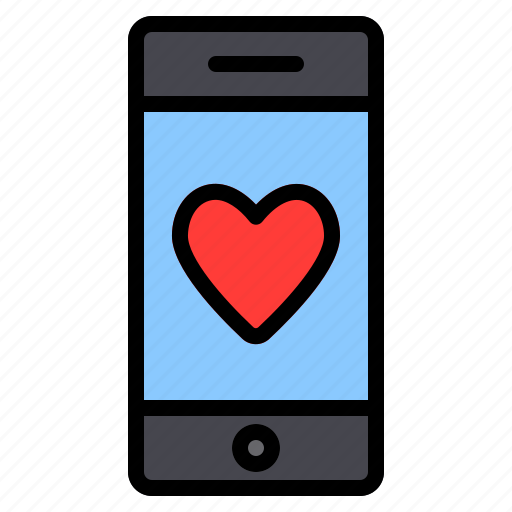 Love, heart, romance, valentine, like, message, smartphone icon - Download on Iconfinder