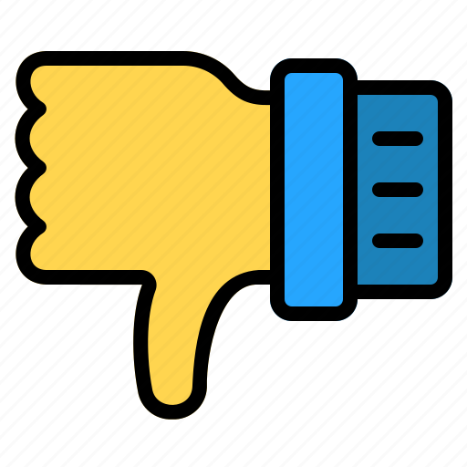Dislike, thumb, bad, finger, hand, gesture, interaction icon - Download on Iconfinder
