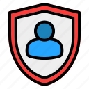 user, protection, avatar, profile, security, shield, account