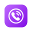 viber, icon, purple, with, white, phone 