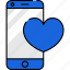 love, like, favorite, smartphone, mobile app 