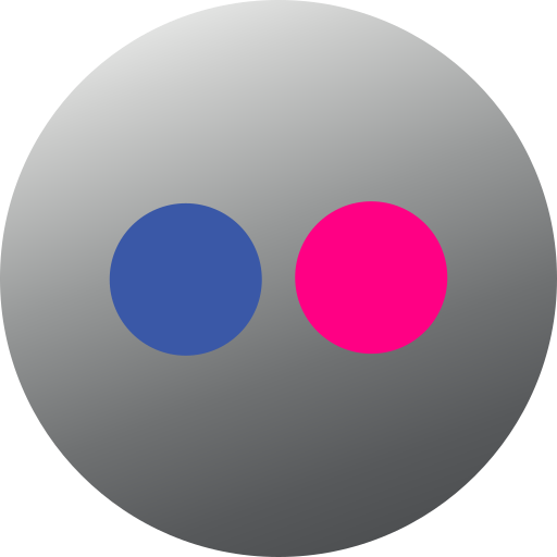 Circle, colored, flickr, gradient, media, social, social media icon - Free download