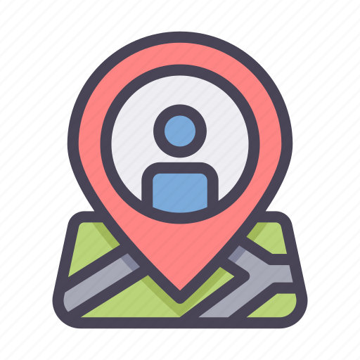 Location, map, pin, people, person icon - Download on Iconfinder