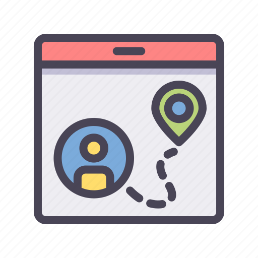 Website, location, map, person, people, navigation icon - Download on Iconfinder