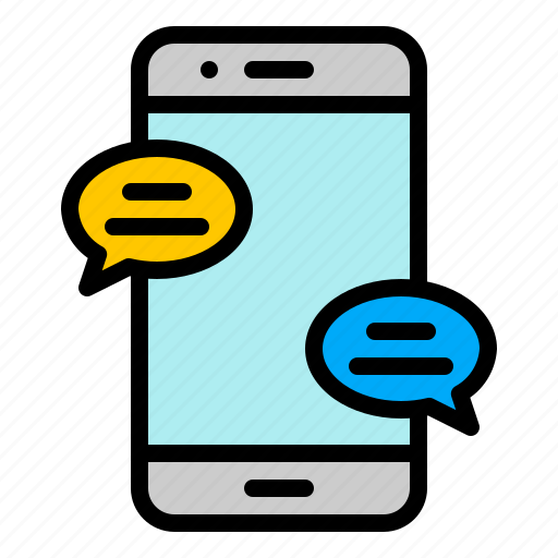 Chat, media, phone, smartphone, social, speech bubble icon - Download on Iconfinder