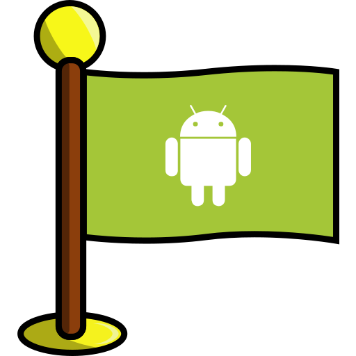 Android, flag, media, networking, social icon - Free download