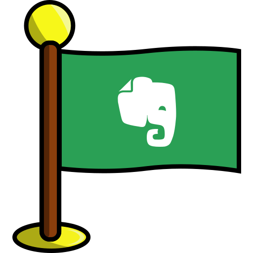 Evernote, flag, media, networking, note, notes, social icon - Free download